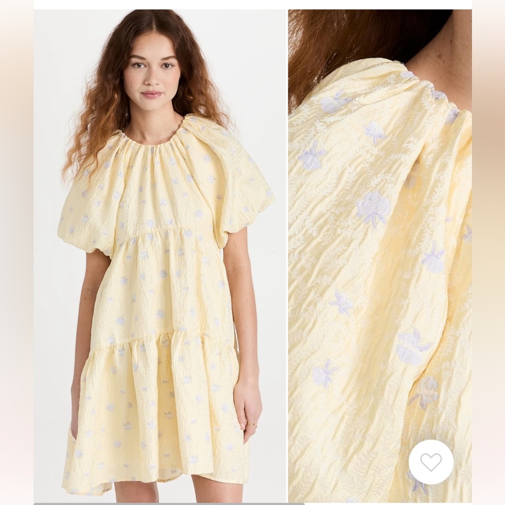 NWT English Factory Floral Yellow Dress Size M